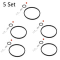 Set of 5 Carburetor Inlet Needle Seat Kit for Tecumseh 631021 631021A 621021B