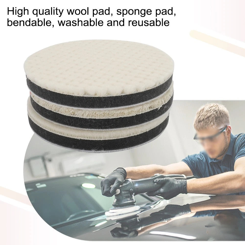 3pcs Polishing Pad Kit for Universal Car Use