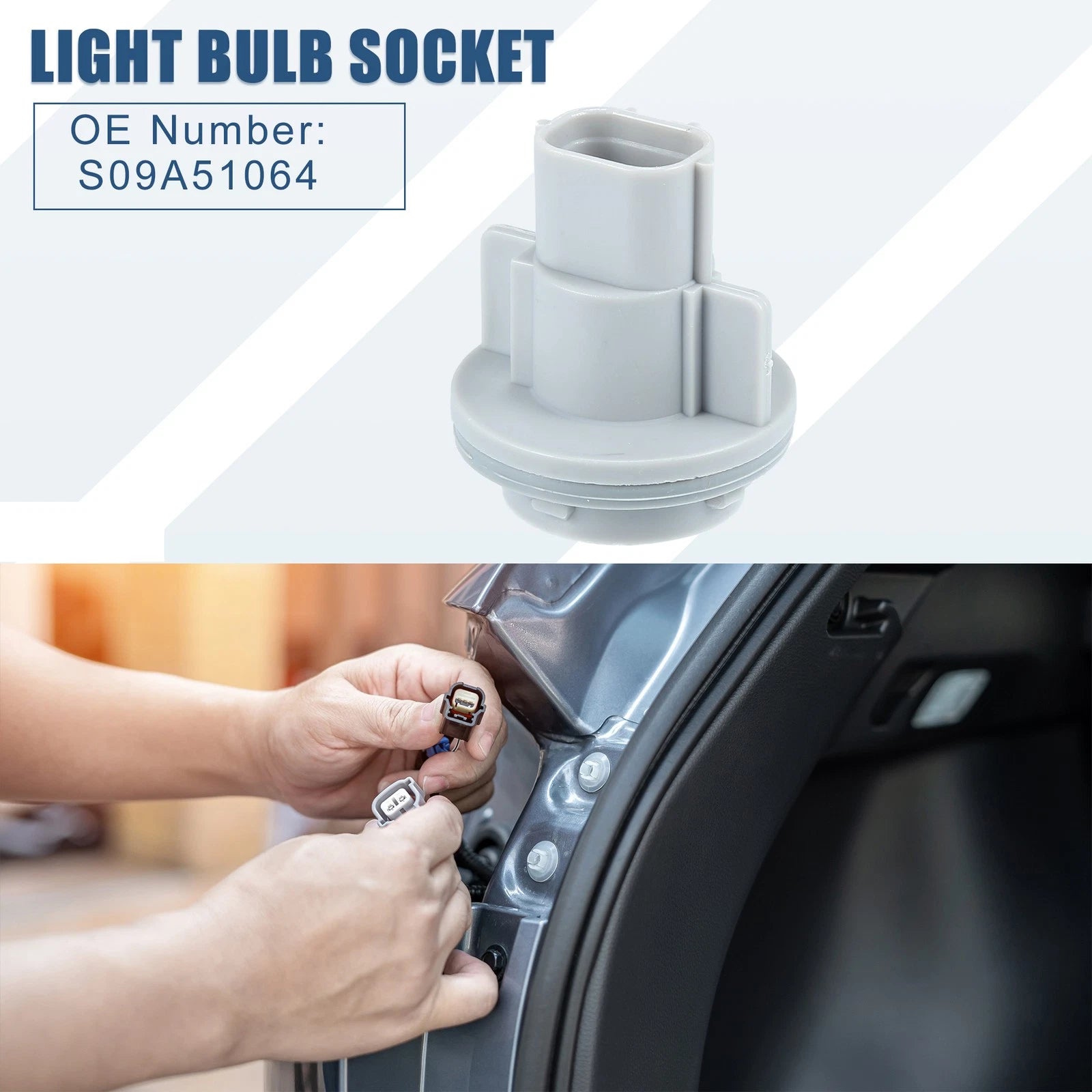 Turn Signal Tail Light Bulb Socket Replacement for Mazda 3 2.0L (2004–2009)