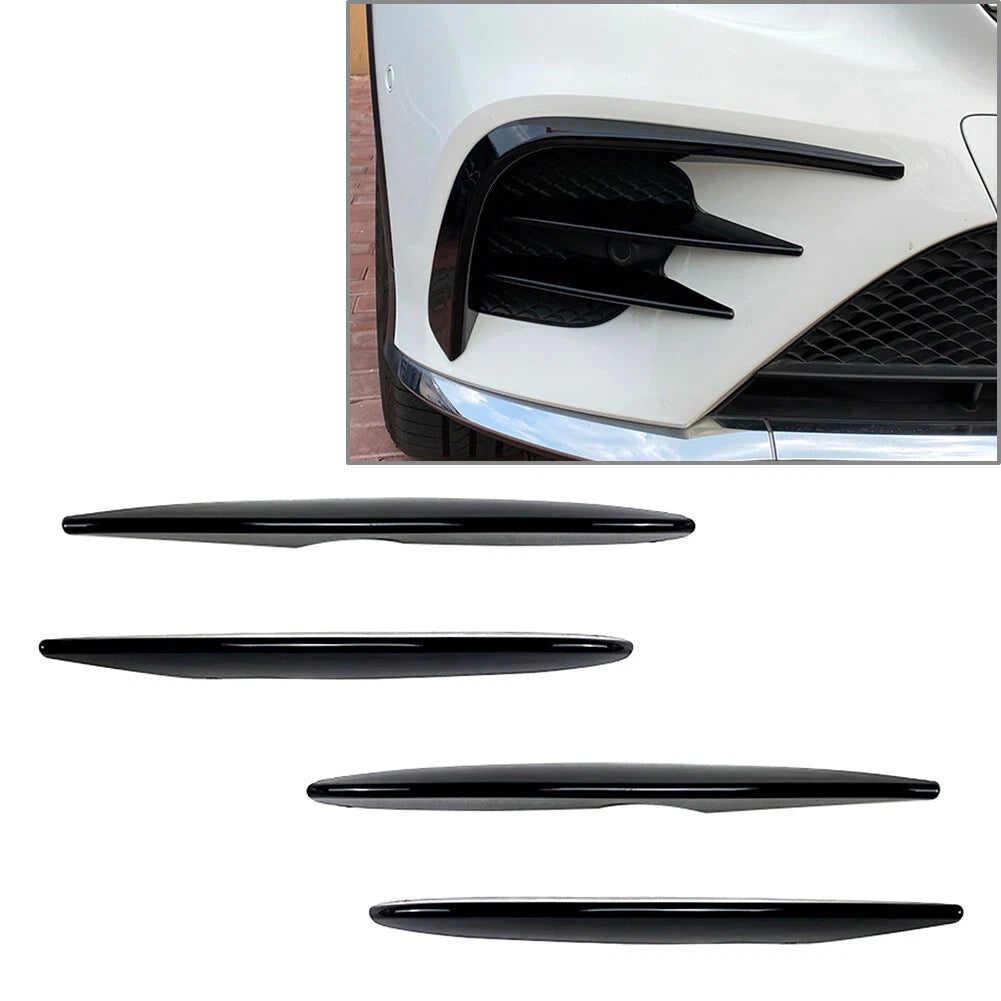 Front Fog Light Strip Trim for Mercedes Benz GLC Class X253 C253 (2016–2019) Black