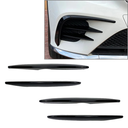Front Fog Light Strip Trim for Mercedes Benz GLC Class X253 C253 (2016–2019) Black