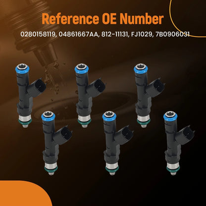 6 Fuel Injector Kit for VW Routan 3.8L 4.0L (2009–2010) 7B0906031 4 Hole