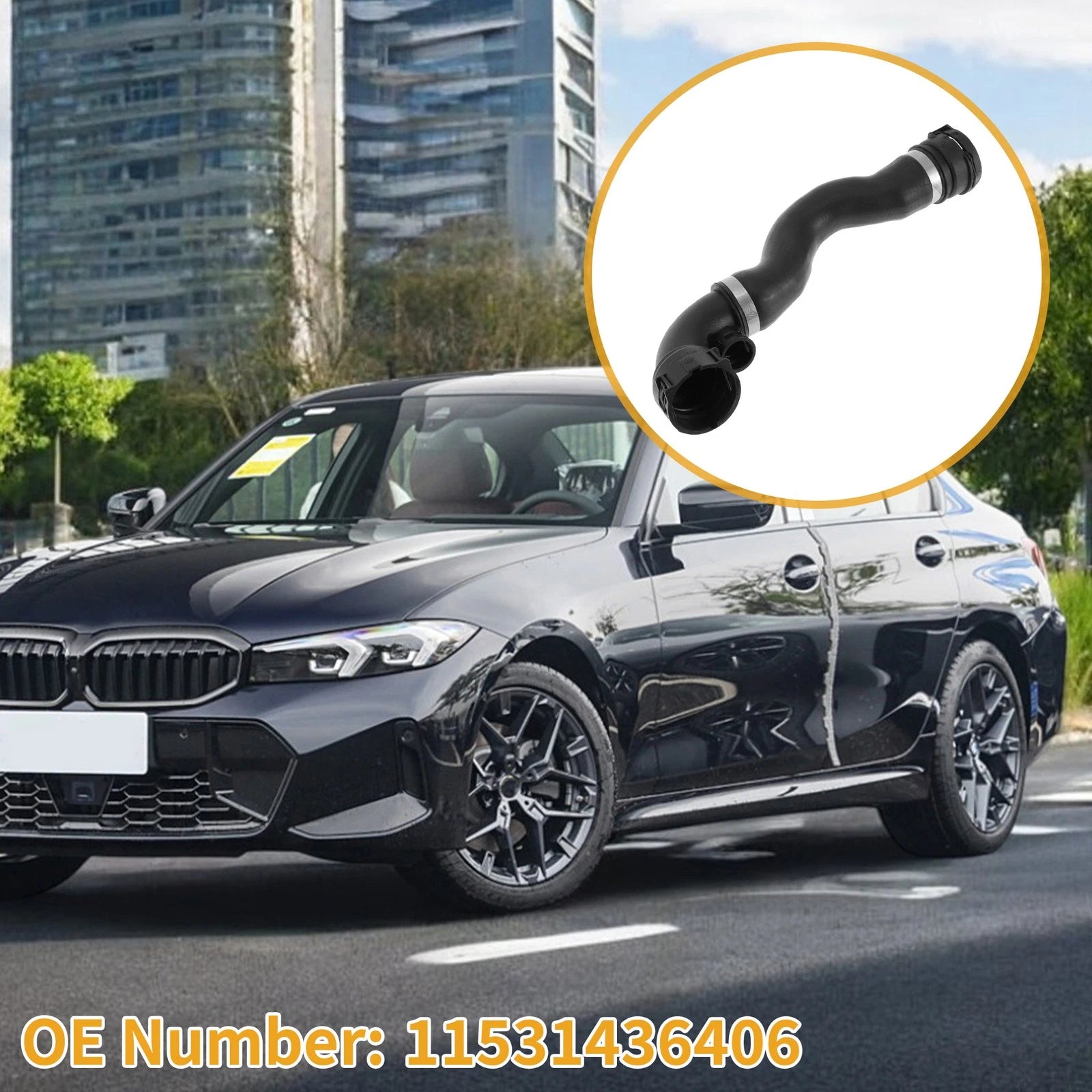 Radiator Hose Replacement for BMW 325i 325xi 330i 330Ci E46 (2001–2005)