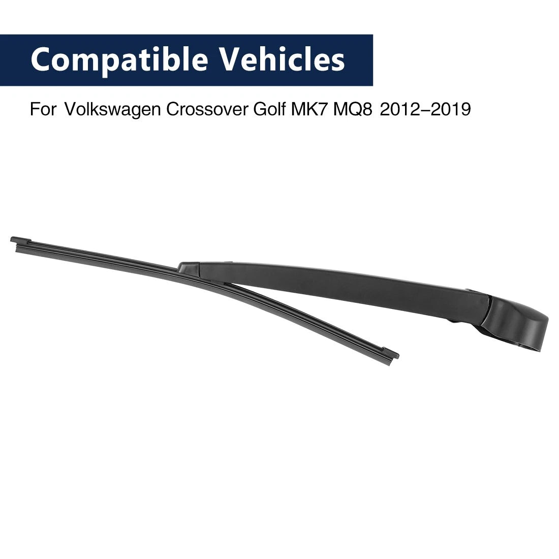 Windshield Wiper Blade Arm Set for Volkswagen Crossover Golf MK7 MQ8 (2012–2019)