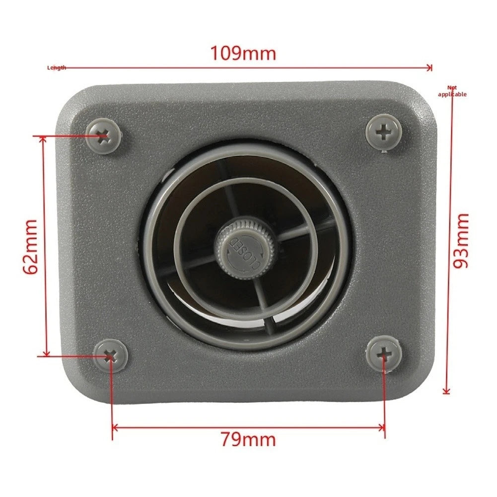 Adjustable Airflow Knob for RV Construction Vehicle AC Heating Vents