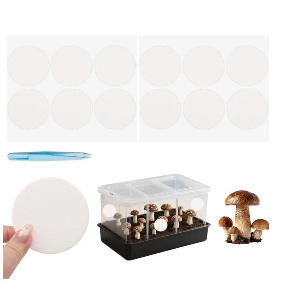 Cotton Ventilation Filter Discs for Monotub Growing (2mm Thick)
