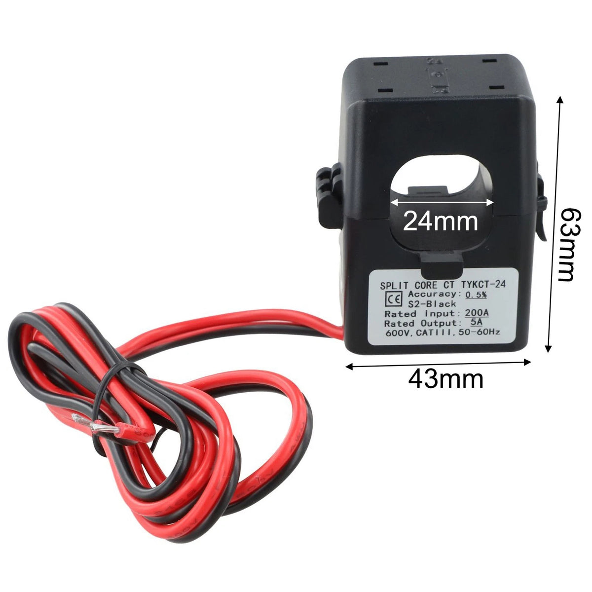 Current Transformer KCT24 50A400A Split Core for Quick Installation