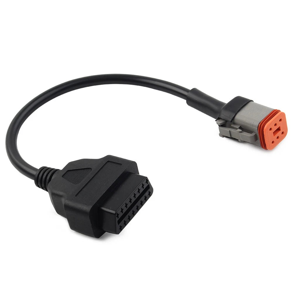 6Pin to OBD2 16Pin Diagnostic Scanner Adapter Cable for Harley Davidson