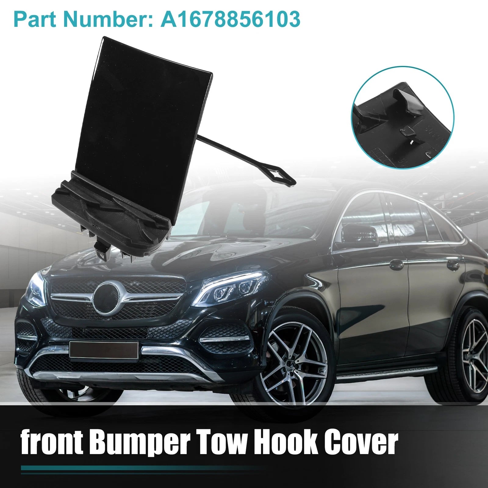 Front Tow Hook Cap Replacement for Mercedes-Benz GLE 350 (2019–2023)