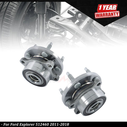 2X Front Rear Wheel Hub Bearing Assembly for Ford Explorer (2011–2018) 512460