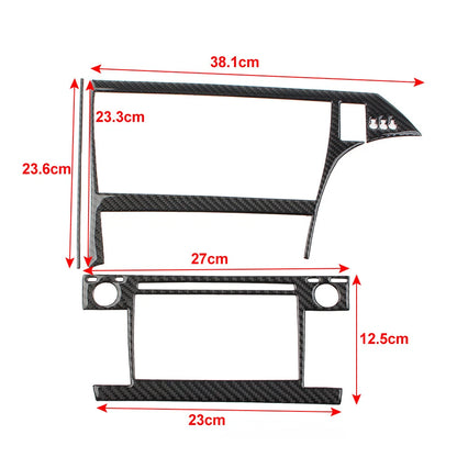 3 Pcs RHD Radio CD Navigation Display Panel Cover Trim for Toyota Prius (2012–2015)