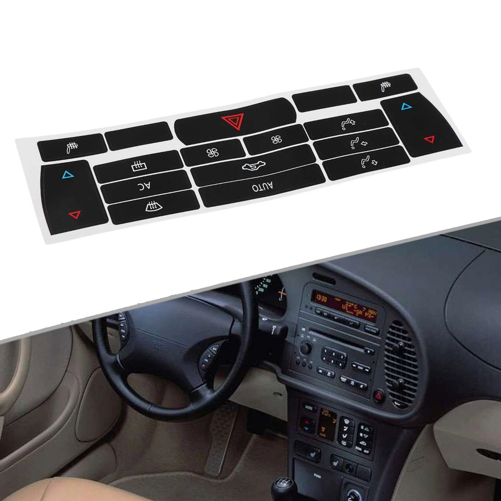 Climate Control Decals for - Push Button Type, LED