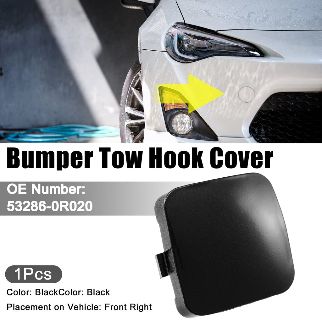 Front Right Bumper Tow Eye Hook Cover Cap Replacement for Toyota RAV4 (2014–2018)