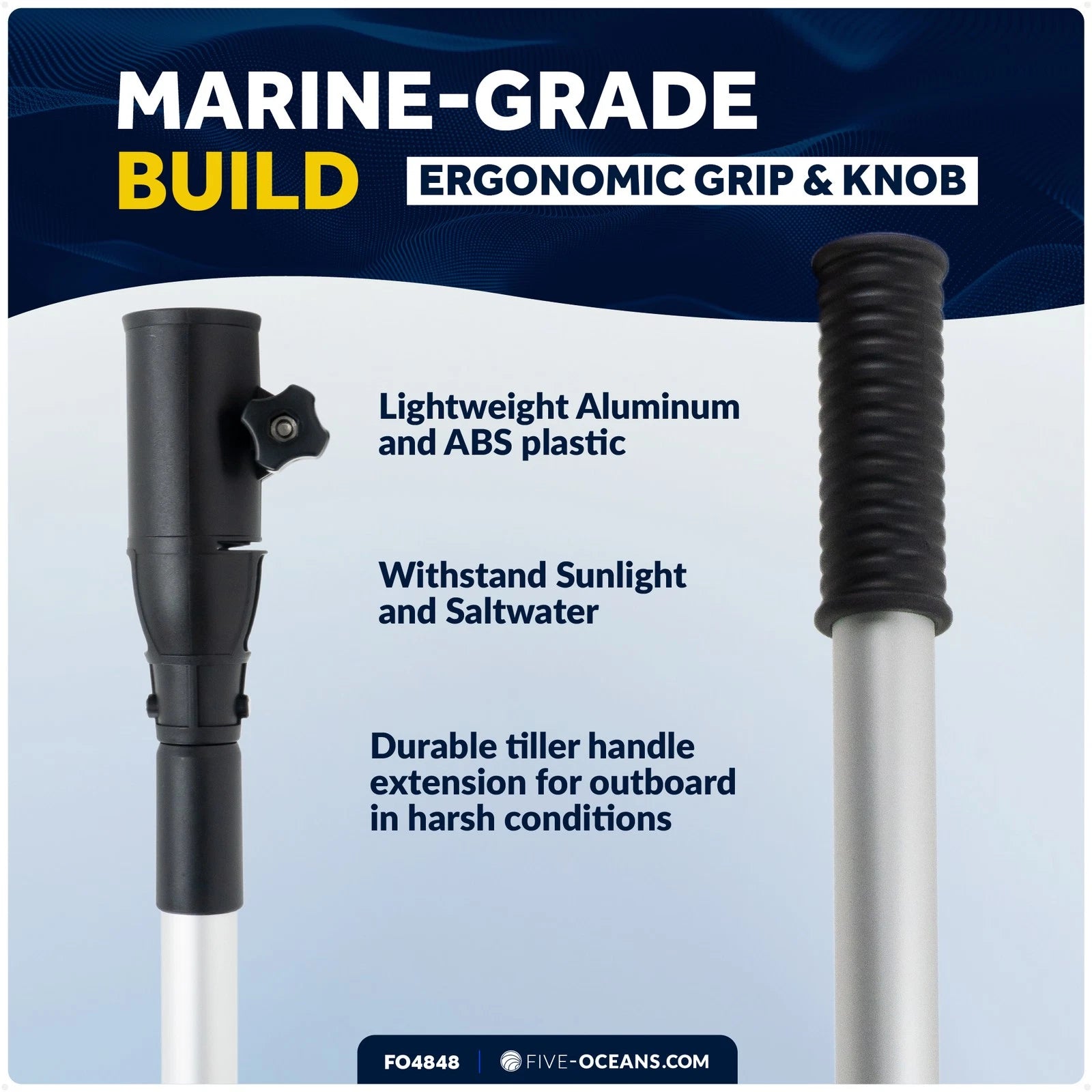 Tiller Extension Handle for Outboard & Trolling Motors (30")