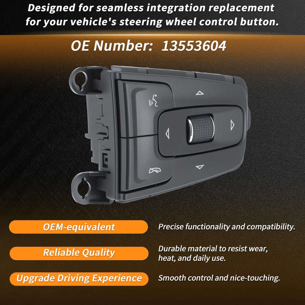 Steering Wheel Button Control for Chevy Silverado 1500, GMC Sierra (2022–2025)