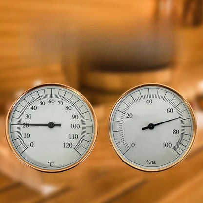 Wall-Mounted Hygrometer & Thermometer for Saunas