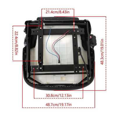 Forklift Seat with Seatbelt & Switch for Toyota