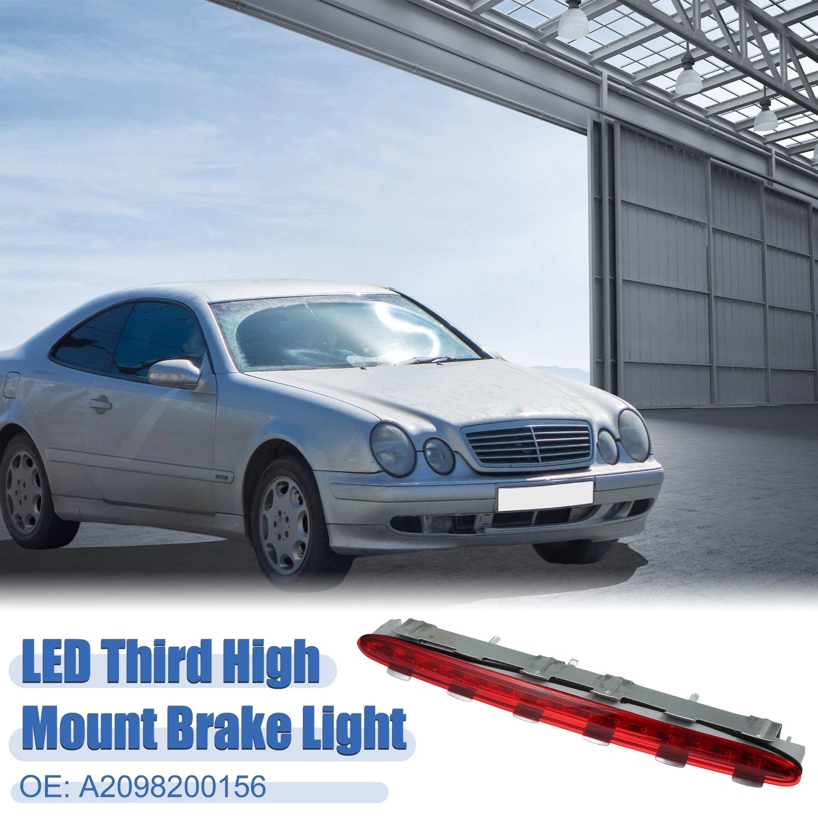 High Level Third Rear Brake Stop Light Replacement for Mercedes-Benz CLK (2003–2009)