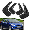 Mud Flaps Splash Guards for Hyundai Accent (2011–2016) - Black