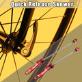 Bicycle Quick Release Axle Set Front Rear Lever 150mm 190mm Red for Universal