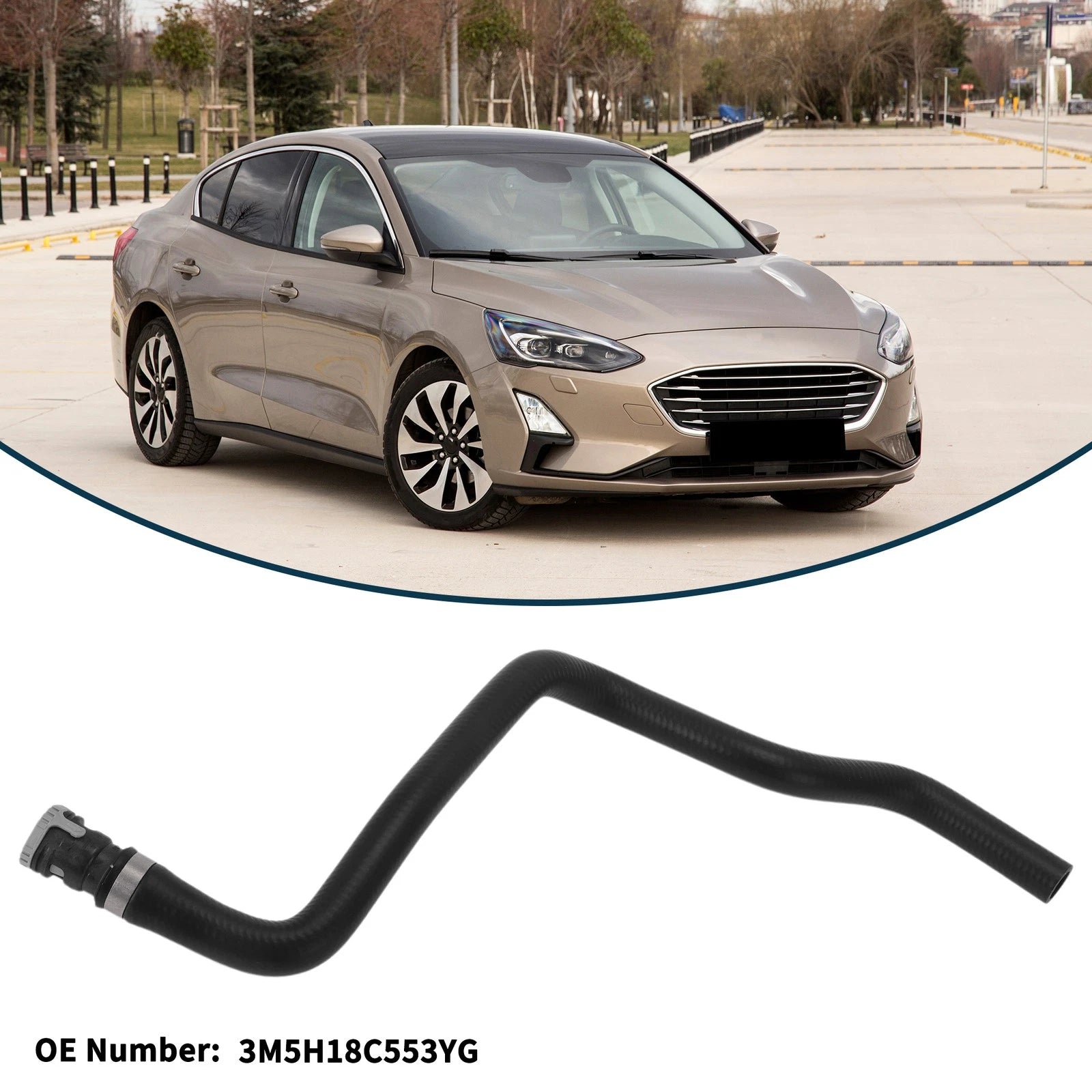 Radiator Hose Replacement for Ford Focus (2005–2007) Rubber Warm Air Inlet