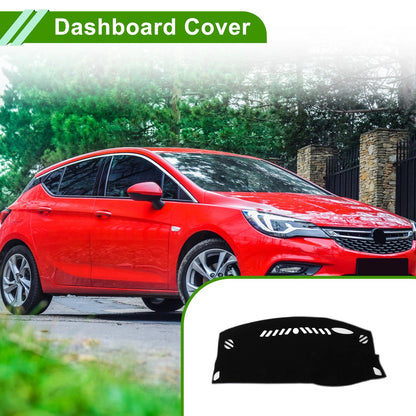 Dashboard Cover for Opel Astra K (2016–2019) HUD Polyester Black Gray 1Pc