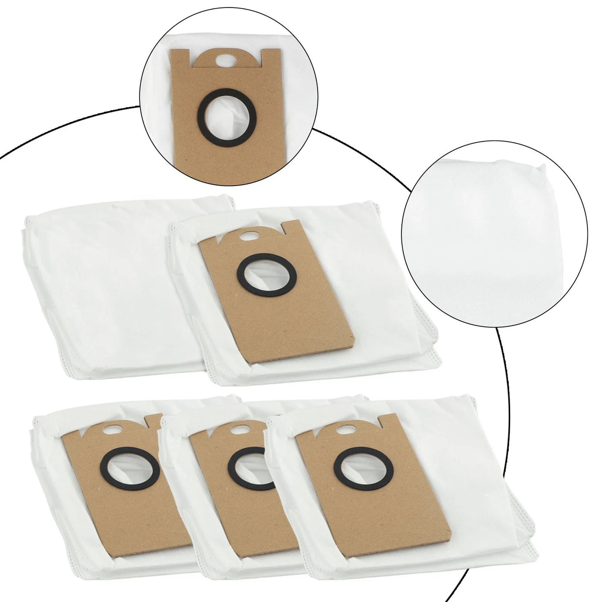 Self Empty Robot Vacuum Dust Bag Replacement for