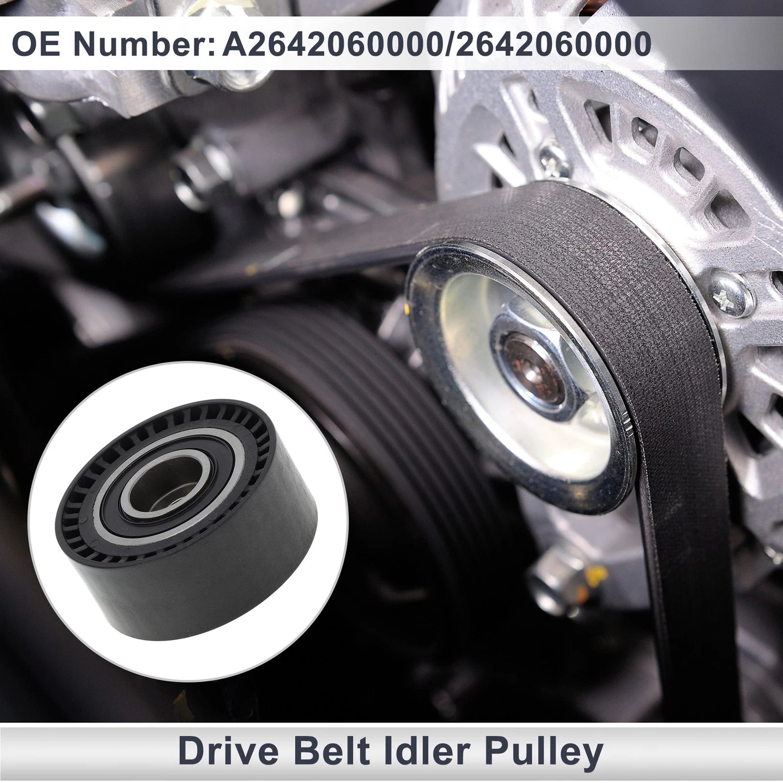 Drive Belt Idler Pulley for Mercedes-Benz C-Class (2017–2023) Replacement