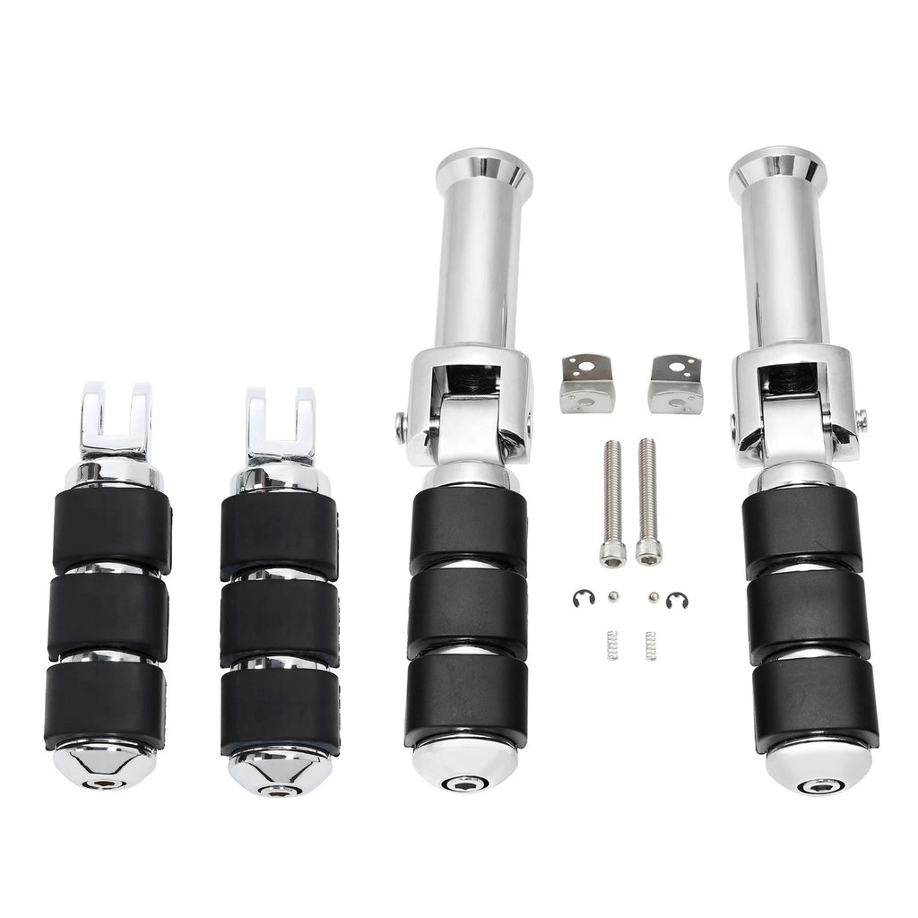 Chrome Footpegs Bracket for Harley Softail (2018–2025)