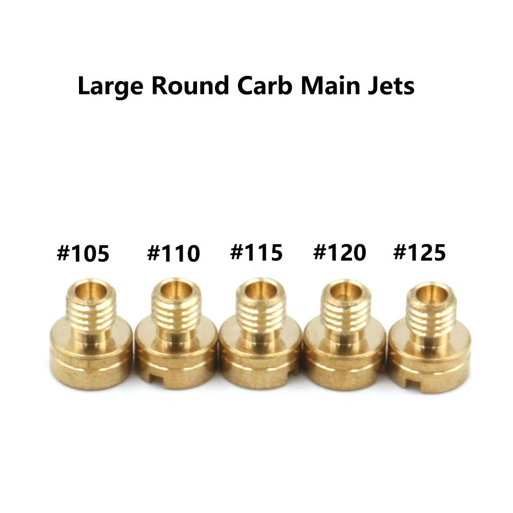 5pcs Carburetor Main Jets for Mikuni N100/604 (#105 #110 #115 #120 #125)