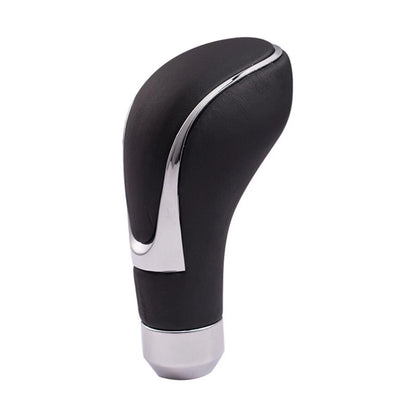 Gear Shift Knob for Universal Cars (Manual/Automatic) - Black Leather