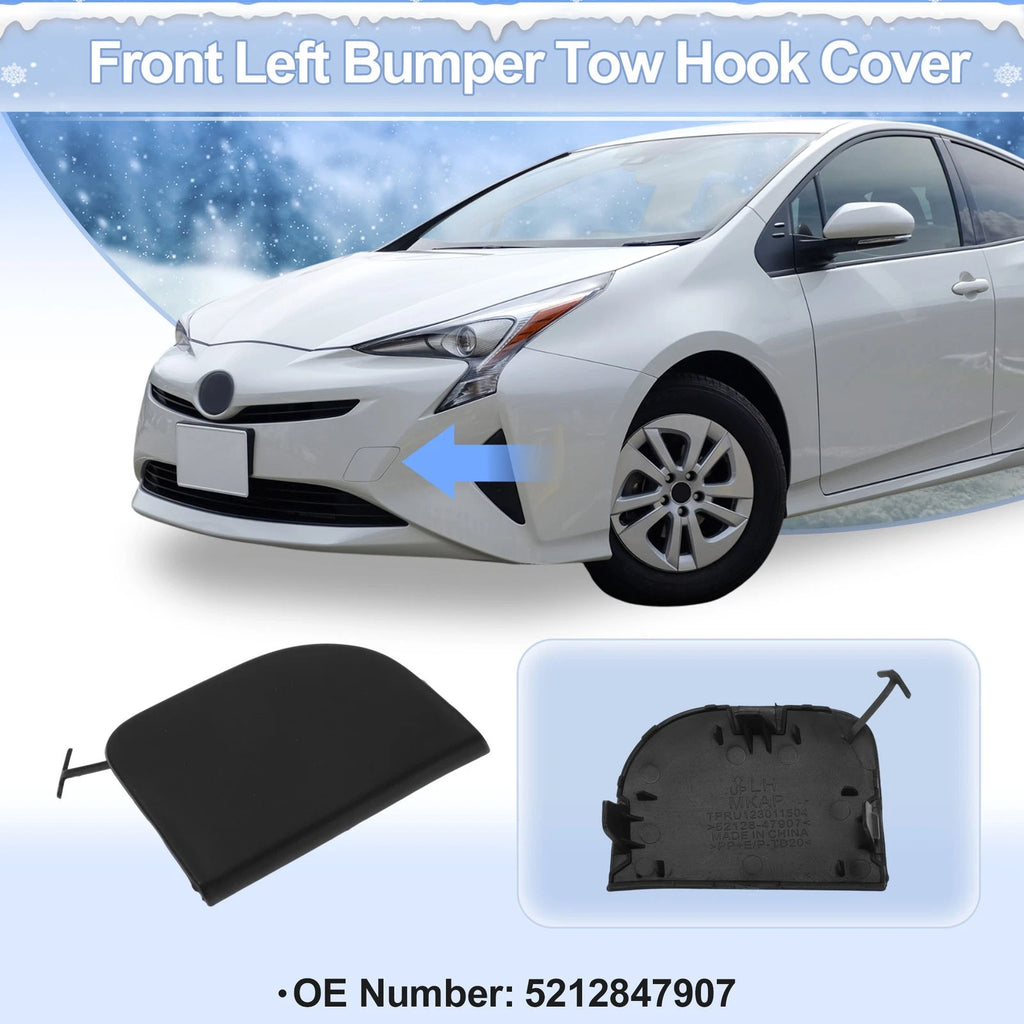 Tow Hook Cover Cap Left Front for Toyota Prius (2012–2015)