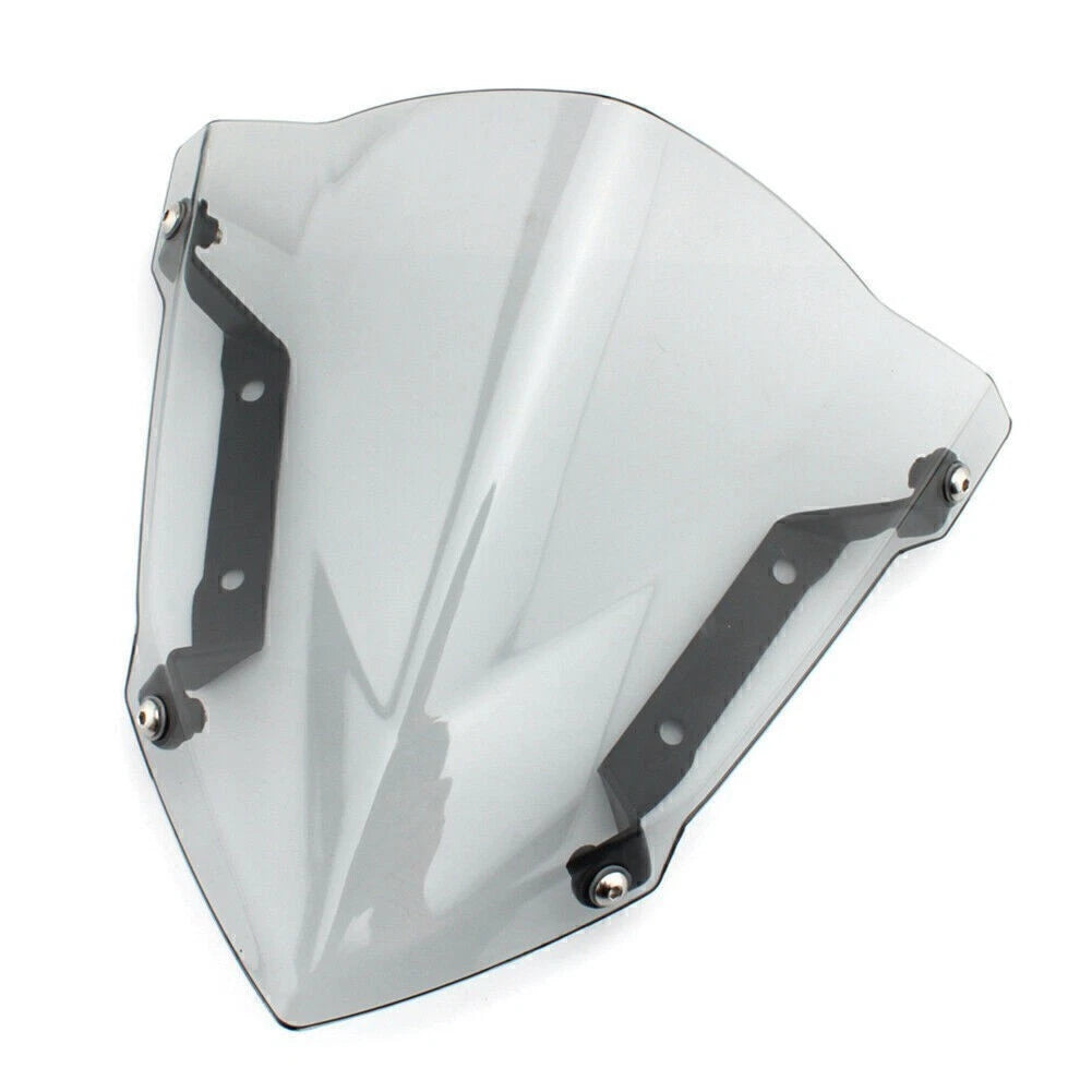 Grey Windshield Windscreens with Bracket for Yamaha MT-09/FZ-09 (2014–2016)