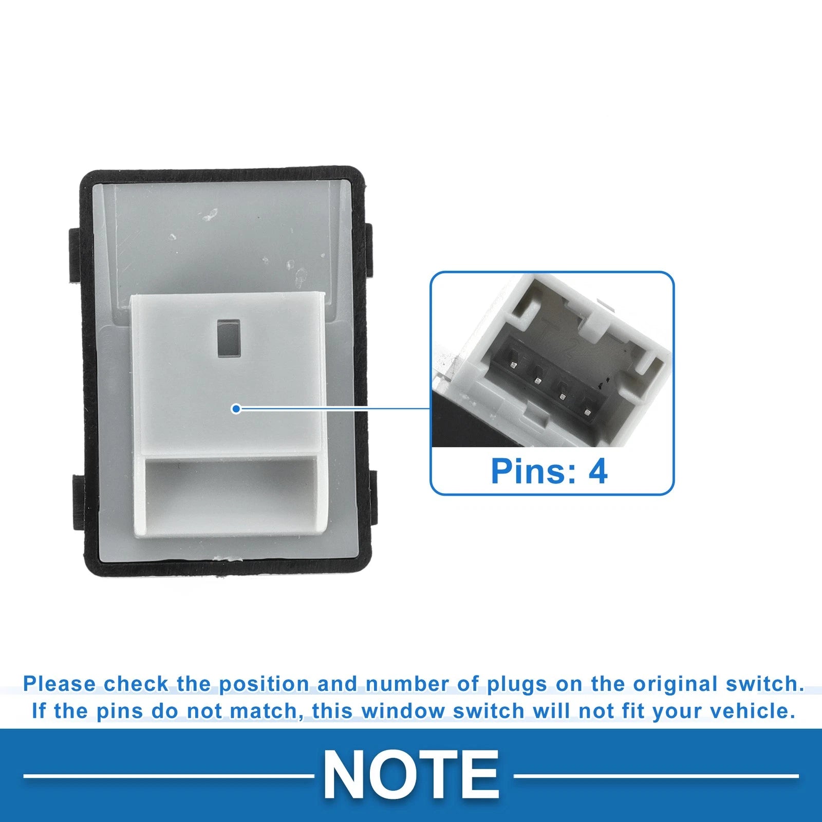 Power Window Switch for Audi A4 A6 (2002–2008)