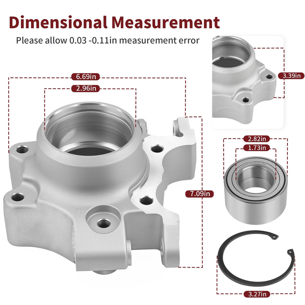 Rear Right Hand Wheel Bearing Carrier 5138416 for Polaris RZR XP 4 1000 (2014–2017)
