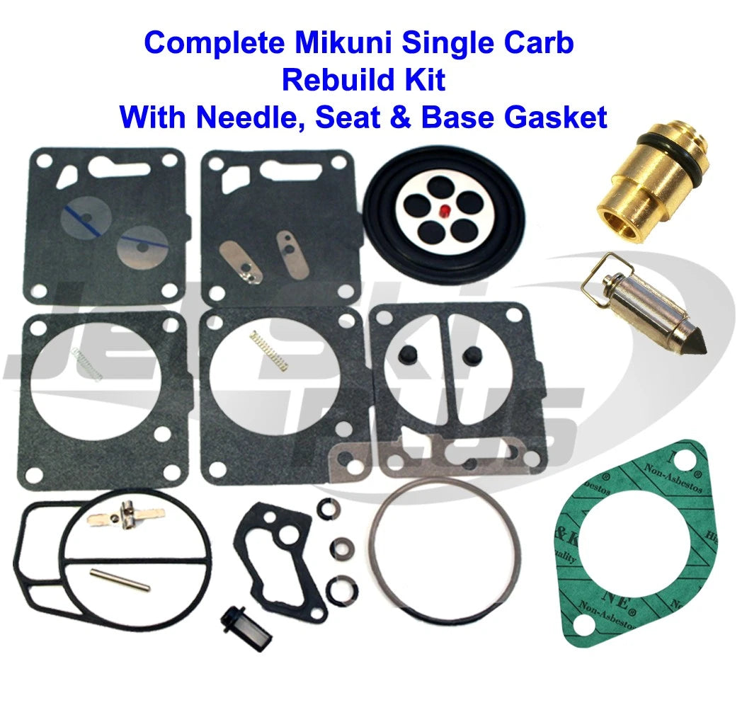Carburetor Rebuild Kit for SeaDoo GTI GTS GS (1997–1998) - Needle Seat & Gasket