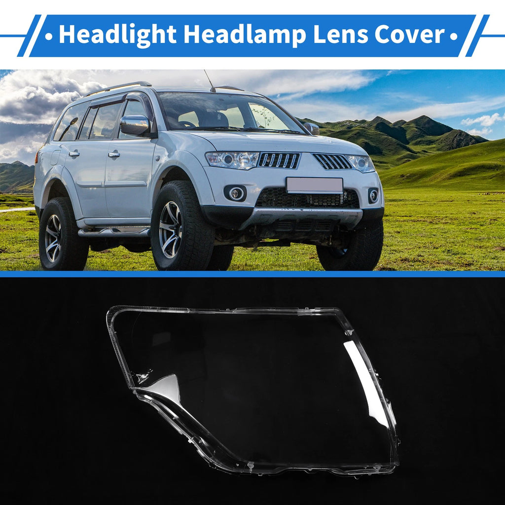 Headlight Lens Cover Front Right Replacement for Mitsubishi Pajero (2007–2018)