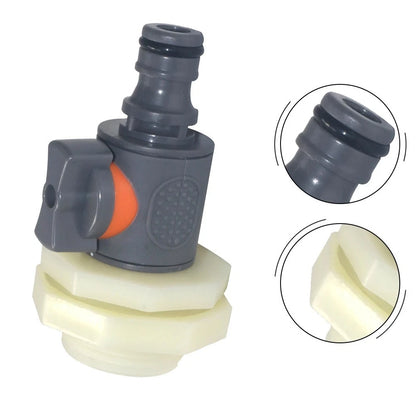 Nipple Valve Set with 3/4 Quick Connect for Garden Watering