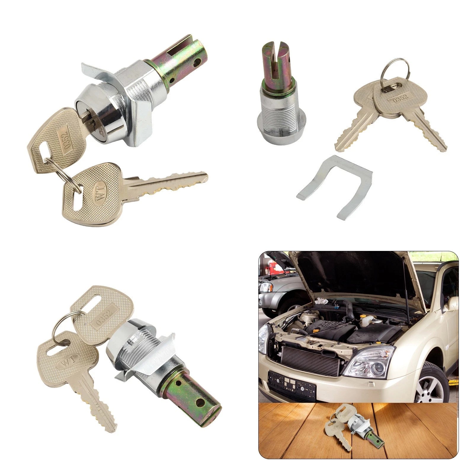 High Security Tool Cabinet Lock for Universal Use (Zinc Alloy, Copper Core)