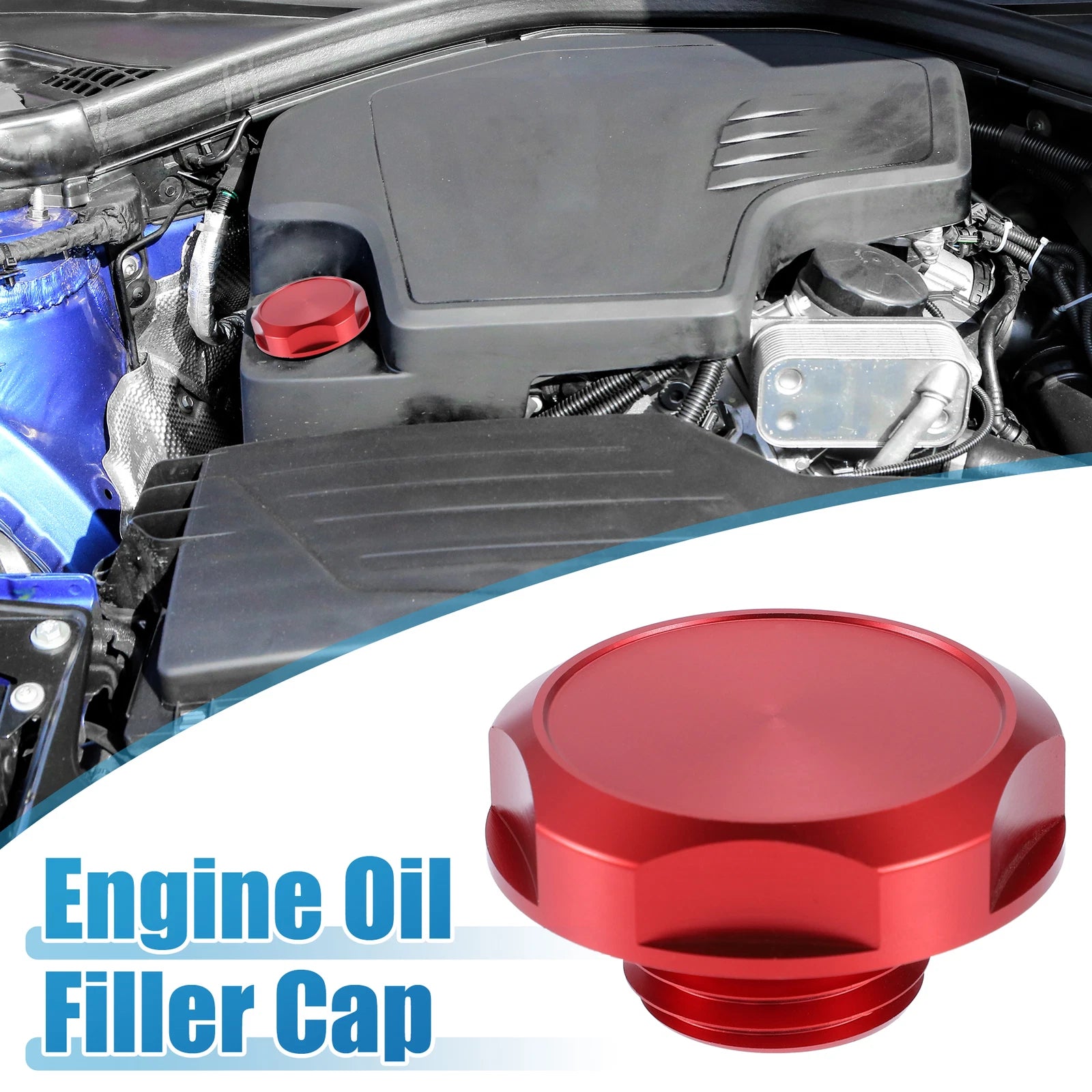 Oil Filler Cap for Nissan Most Models (Modified, Red)