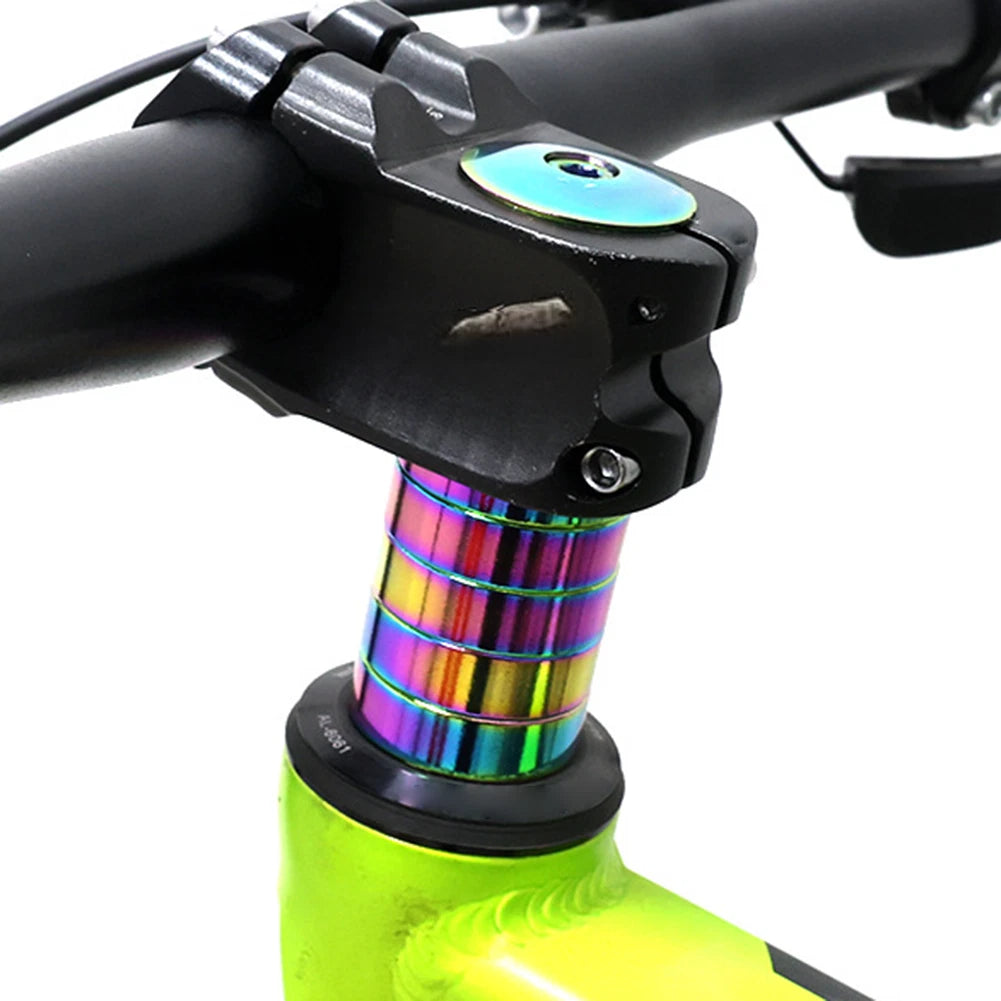 Set of 4 Bike Headset Spacers with Top Cap for 28 6mm Fork