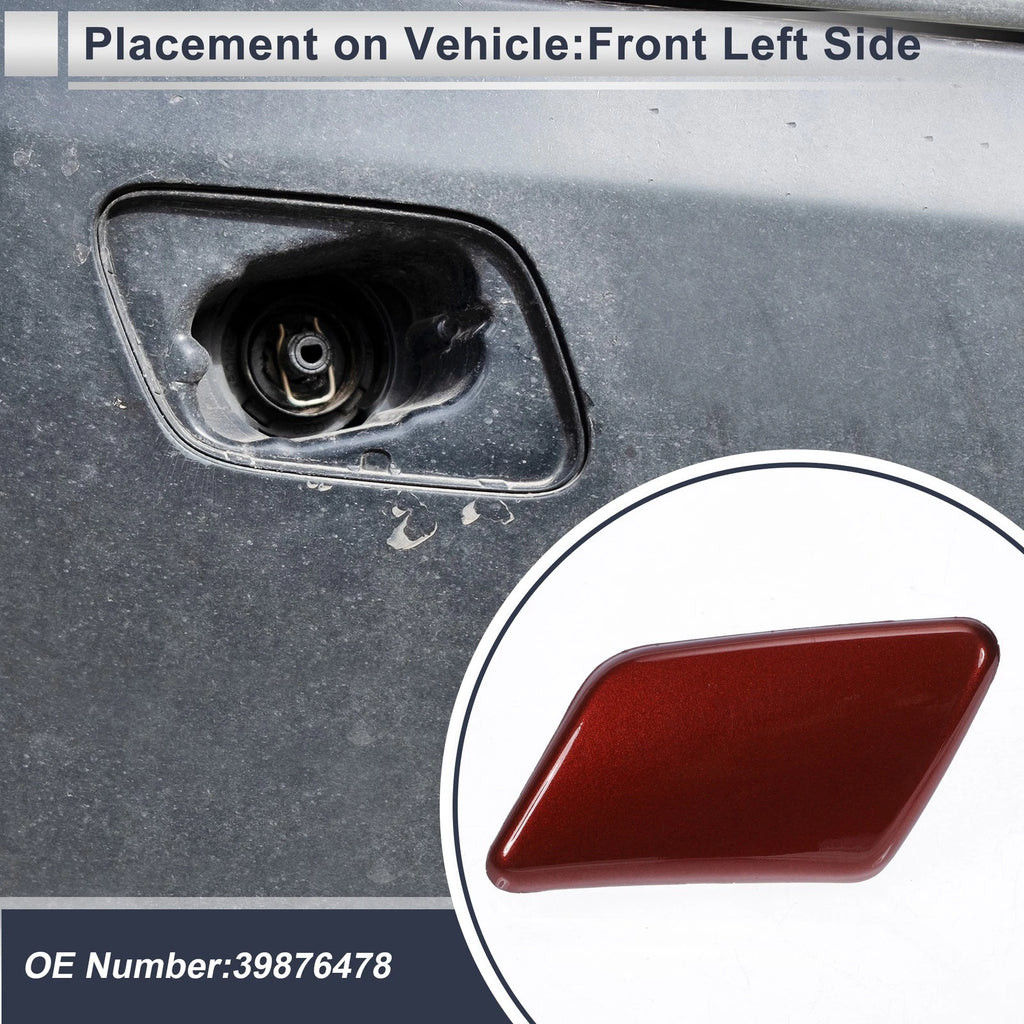 Headlight Washer Nozzle Cover Cap for Volvo C30 (2007–2013) Red
