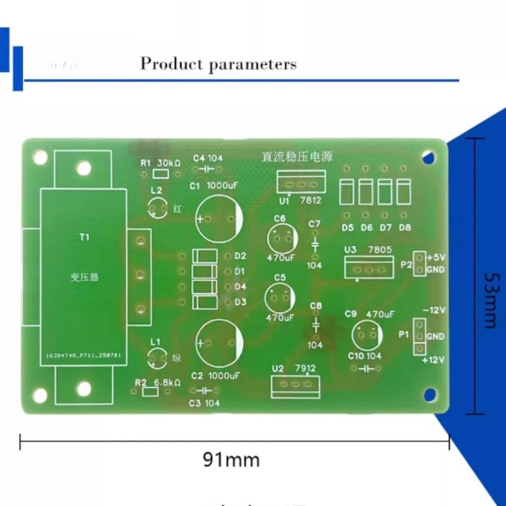 Electronic DIY Kit with Stable Regulated Power Supply
