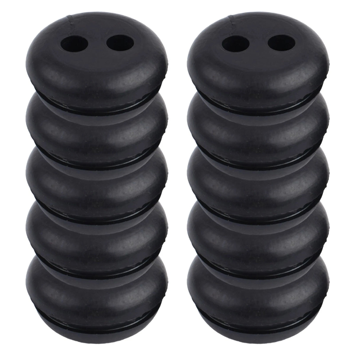 Set of 4 Rubber Grommets for Universal Use (2-Hole)