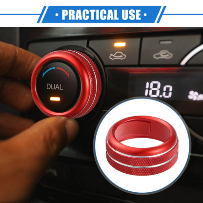 AC Climate Control Knob Rings Kit for Chevrolet Corvette C6 (2005–2013)