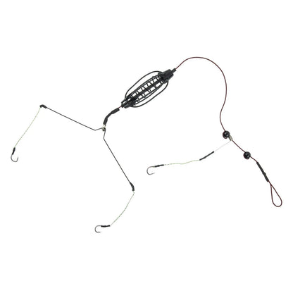 Fishing Feeder Rig Set for Carp Fishing (Cages, Hooks, Tackle Tool)