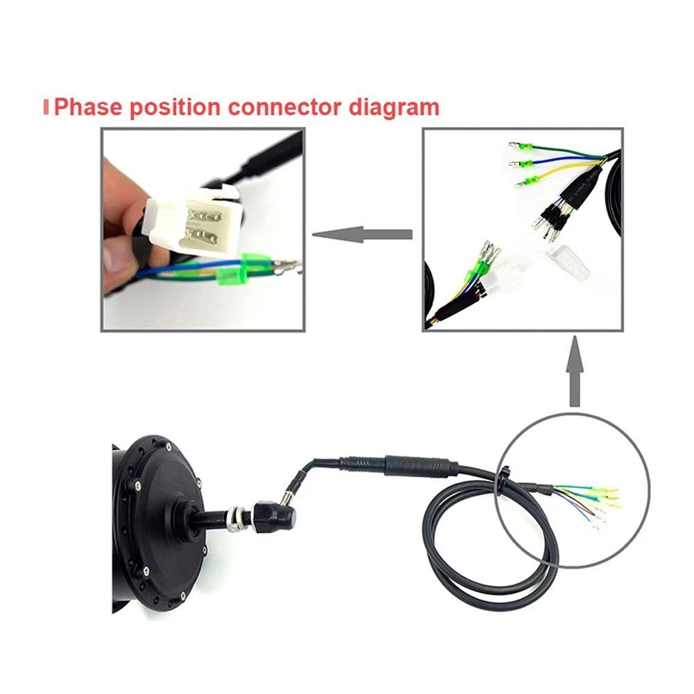 3Pin Motor Cable for Electric Bicycle (Hall Sensor)