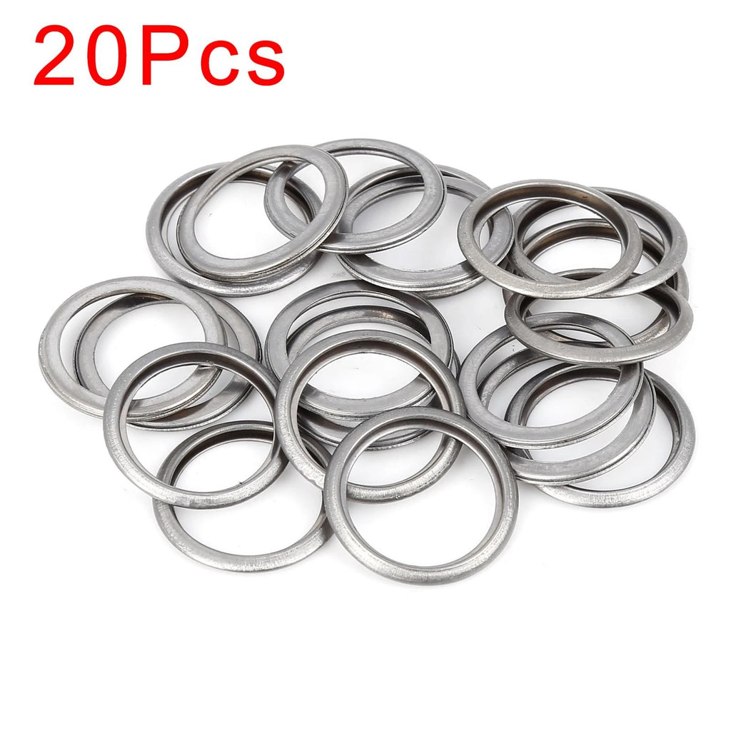 Oil Drain Plug Gasket Replacement for Subaru Silver Tone M20 (2008–2020)