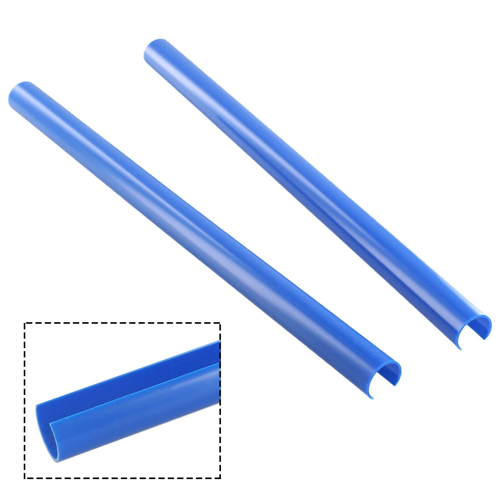 2X Grille Trim Strips for Car (ABS Bright Blue)