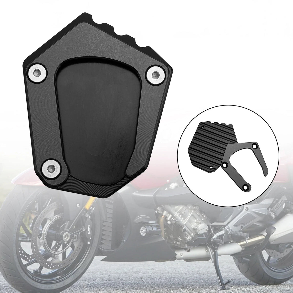 Kickstand Enlarger Plate Pad for BMW K1600 (2016–2022) T9